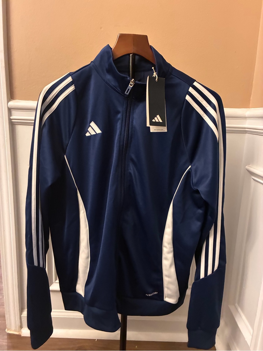 adidas Women's Tiro 24 Training Jacket, Team Navy Blue/White, X-Large New